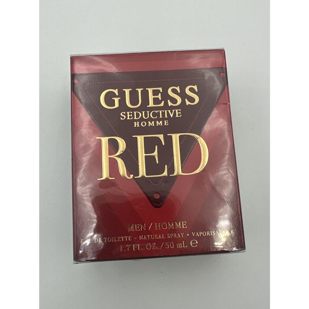 Guess Seductive Homme Red Men Eau De Toilette Natural Spray ~ 1.7 oz 🌹